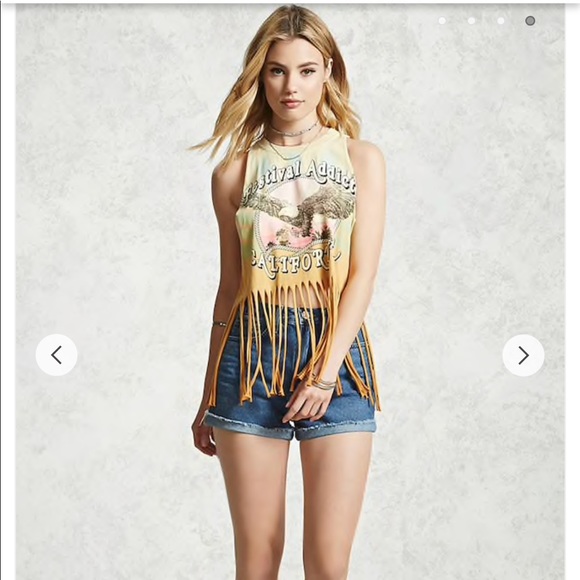 fringe tank top forever 21